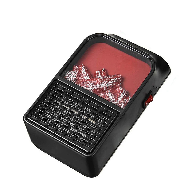 هیتر برقی رومیزی 1000وات طرح شومینه مدل 3D Flame-مشکی